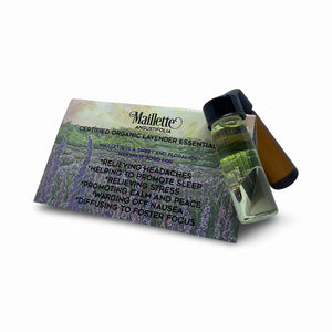 Lavender Essential Oil Card Certified Organic