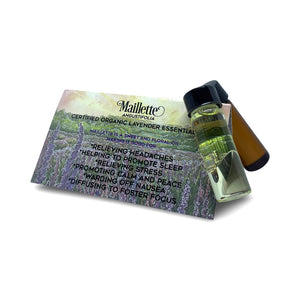 Lavender Essential Oil Card Certified Organic